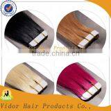 22'' European Remy Hair/ Pu Hair Weft Hair Extensions Tape Hair Extensions 60# 613# thumbnail-4