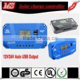 Popular 12/24V Auto 20A Smart pv Charge Controller With LCD Screen