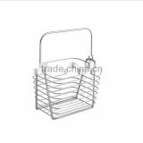 Stainless steel European style storage basket, wire storage basket