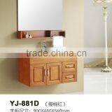 Hot Sale Modern Design Solid Wood Material Antique Color Cheap Single Bathroom Vanity thumbnail-3