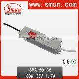 Waterproof IP67 60W 18-36V Constant Current LED Driver(SMA-60-36) thumbnail-1