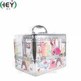 Fashion Aluminium Frame Leopard-print Portray Makeup Case thumbnail-3