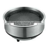 2 in 1 BBQ Korean Electric Pan Grill Steam Hot Pot and Teppanyaki Grill GEO-01X thumbnail-2