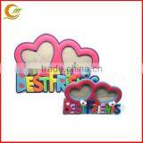 Promotion Soft Pvc Photo Frames Heart Shaped Picture Frame