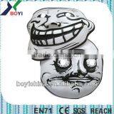Black and White Custom Made Embossed Plastic PVC Halloween Face Mask for Wholesale