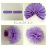 6" Orange Hanging Tissue Paper Pom Poms Flower Party Garland Decoration thumbnail-4