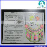 Custom Design Skin Safe Temporary Tattoo Sticker Fluorescent Tattoo Sticker thumbnail-6