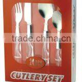 24-PCS Stainless Cutlery, Stainless Steel Cutlery Set, Stainless Steel Tableware Packing With PVC Box