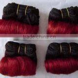 5A Grade Virgin Weaving 100%human Hair Quality Brazilian Hair Weave Colored Two Tone Virgin Hair Weft
