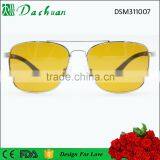 Good Quality Man Metal Anti Blue Ray Sunglasses Yellow Lens Block Blue Light Sunglasses thumbnail-3
