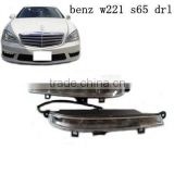 High quality S65 style LED daytime running lights for s65 front bumper for BENZ S-CLASS W221 S65 Style 1:1 REPLACEMENT