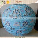 Christmas Decoration Round Blue Wrought Iron Lantern thumbnail-1