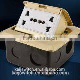 86 Style Waterproof Multi Electrical Floor Sockets With 6 & 5 Pin and Cover