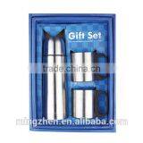 Fashionable Stainless Steel Gift Set 500ml Vacuum Flask and 2pcs 220ml Stainless Steel Coffee Mug thumbnail-5