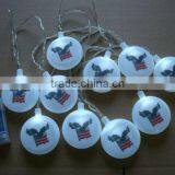 Solar National Flag USA Light String