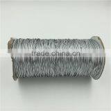 1MM High Metallic Gloss Silver Bungee Cord ,Spiral Elastic Cord For Sale