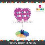 Natural Color New DIY Heart Shaped Wooden ID Card Holder thumbnail-1