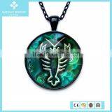 925 Silver Black Plated Glass Pendant With Carrot thumbnail-4