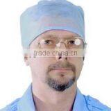 Blue Nonwoven Surgical Cap thumbnail-1