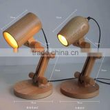 Manufacturer's Premium wood base table lamp industrial table lamp