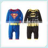 New baby romper kids long sleeve climbing clothes cotton fashion Bat man Superman jumpsuit brand