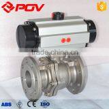 Single Acting Ss316 Flange Pneumatic Ball Valve With Positioner thumbnail-3