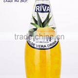 ALOE VERA DRINK WITH ALOE VERA PULPS MANGO FLAVORED IN GLASS BOTTLE thumbnail-1