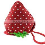 Waste-Less Cute Strawberry Foldable Reusable Shopping ECO Bag With Pouch Shoulder Tote