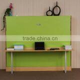 high quality horizontal type folding wall bed mechanism kits with a desk hardware
