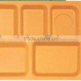 Melamine 6-Compartment Food Tray