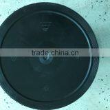 Black Plastic Barrel Pail Bucket 10 Gallon Bucket With Handle thumbnail-3