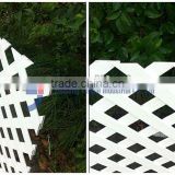 White Plastic Lattice Fence