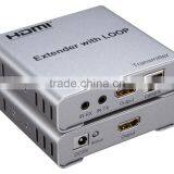 Voxlink 50m 3D 1080P HDMI 1.4V Extender Over Cat5 Cat6 With Loop-outover/IR/EDID thumbnail-2