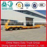Chinese OEM 3 Axle 100T Low Bed Semi Trailer for Sale thumbnail-2