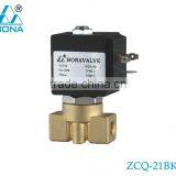 Female 1/4" 1/8" Brass 12V 24V 110V Normally Open Solenoid Valve ZCQ-21BK thumbnail-1