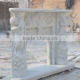 European Style Arch Marble Fireplace Mantel thumbnail-3