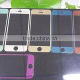 Plated Anti-Scratch Colorful Metal Front Tempered for Iphone 5/5s, Tempered Glass Screen Protector thumbnail-4