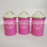 Lace Lid With Tea Coffee Sugar Set Biscuit Bread Bin Cake Canister Storage Jar Pot thumbnail-6