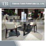 Simple Design Modern Solid Wood and Leather Dinning Chair thumbnail-2