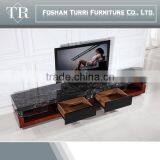 Luxury Furniture Modern Italian Marble Travertine tv Stand thumbnail-3