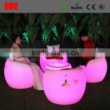 Coffee Shop Furniture Led Glowing Colored Tables and Chairs thumbnail-1