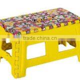 Good Quality Nice Looking Anti-Slip Plastic Folding Step Stool Folding Plastic Stool 450721 thumbnail-3