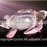 Pink Crystal Turtle Model Gift/crystal Wedding Anniversary Gift/laser Engraved Crystal Gift thumbnail-4