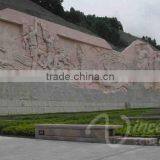 China Supplier Indoor Decoration Stone Carving Lotus Marble Relief Sculpture thumbnail-4