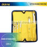 6pcs Mirror Surface Double Offset Ring Wrench Set,6pcs Anti-rust Spaner Wrench Ring Set ,6 Pcs Double Ring Wrench Set