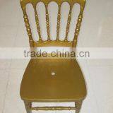 Gold Banquet Resin Napoleon Chair PP Chair thumbnail-1