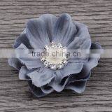 Fabric Flower With Pearl Rhinestone Center for Kids Hair Accessories thumbnail-2