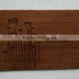 Antique Wooden Business Card Laser Engraved thumbnail-1