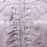 Vintage Wholesale Women Cardigan With Beaded Ruffles thumbnail-3