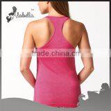 Cotton Spandex Womens Workout Tank Top , Fitting Gym Tank Tops&singlets ,racer Back Fitness Tank Top thumbnail-2